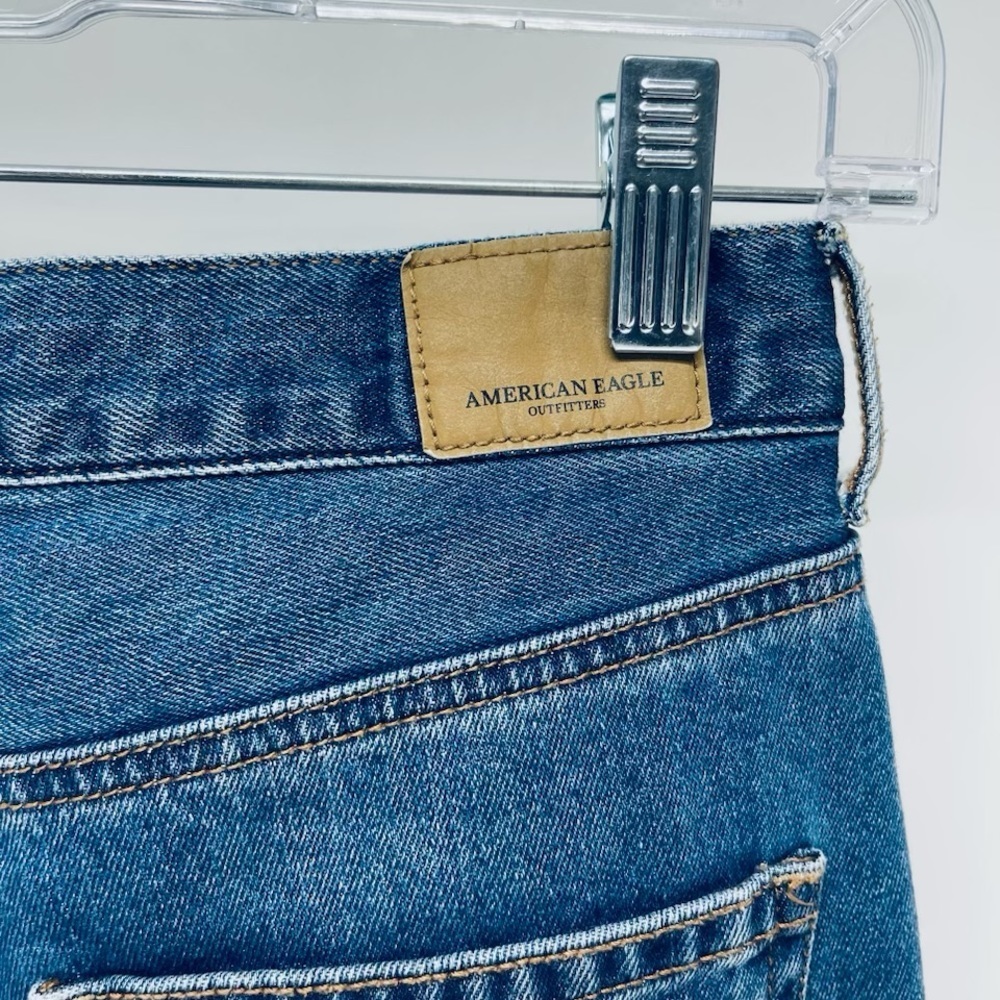 Américan Eagle Outfitters Women’s Jeans Straight Blue Regular Size 2 - Picture 7 of 8